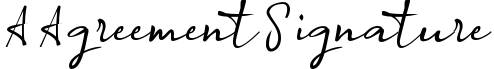 A Agreement Signature