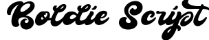 Boldie Script
