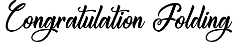 Congratulation Folding