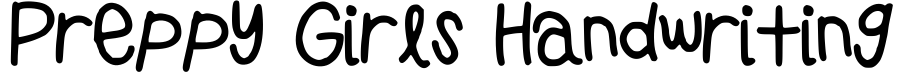 Preppy Girls Handwriting