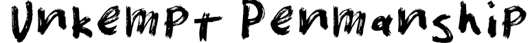 Unkempt Penmanship