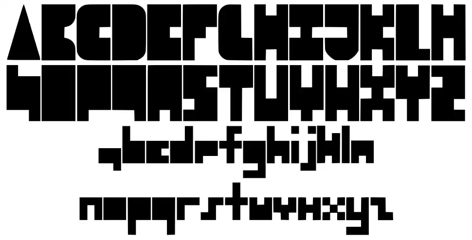 8-bit Block Partyfont specimens