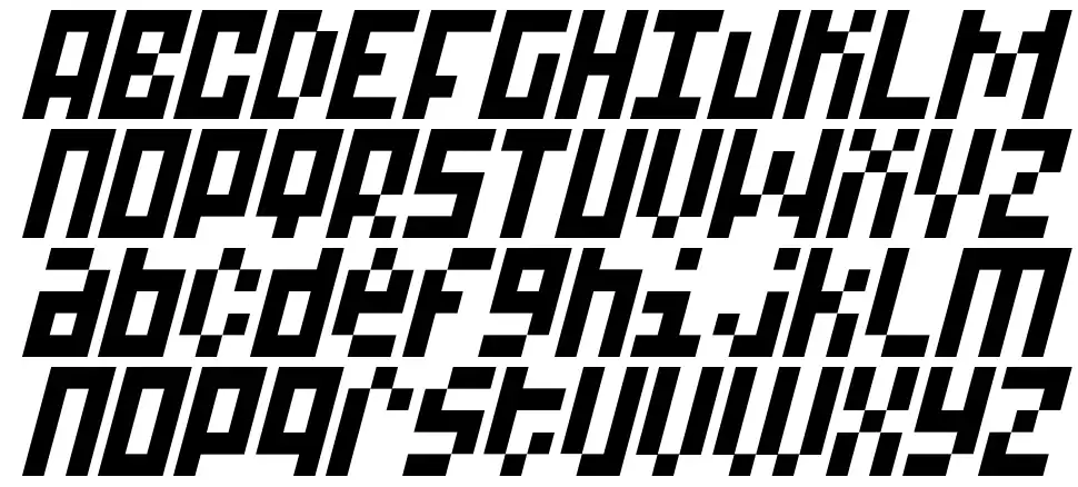 A-15-Bitfont specimens