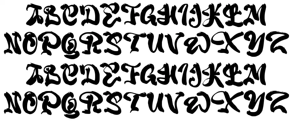 A Ai Lovefont specimens