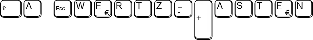 Aa Qwertz-Tasten