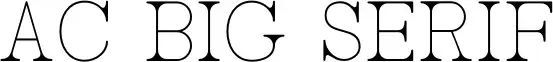 AC Big Serif
