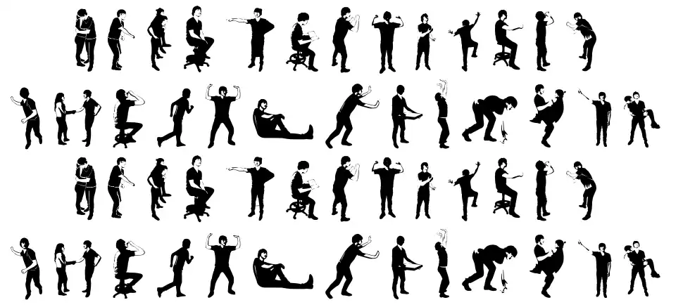 Accion Dingbat Tipografiafont specimens
