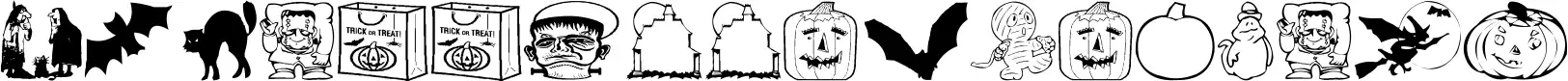 AEZ Halloween Dingbats