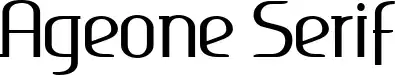 Ageone Serif
