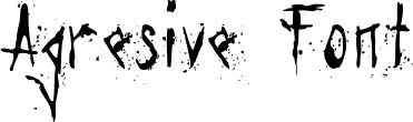 Agresive Font