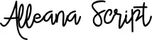 Alleana Script