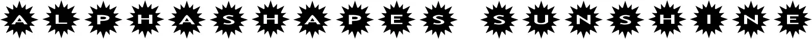 AlphaShapes Sunshine