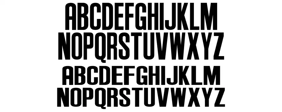 Anderson Supercarfont specimens