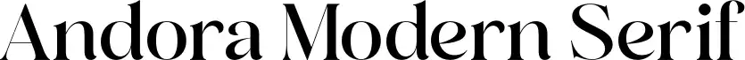 Andora Modern Serif