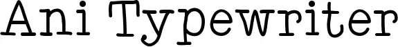 Ani Typewriter