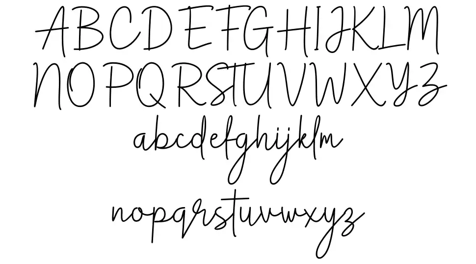 Anthem Minimalism Scriptfont specimens