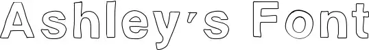 Ashley's Font