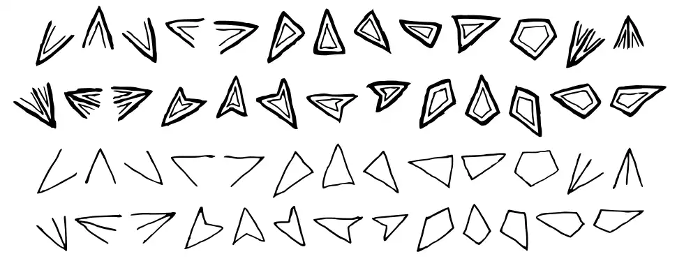 Aster Cipherfont specimens