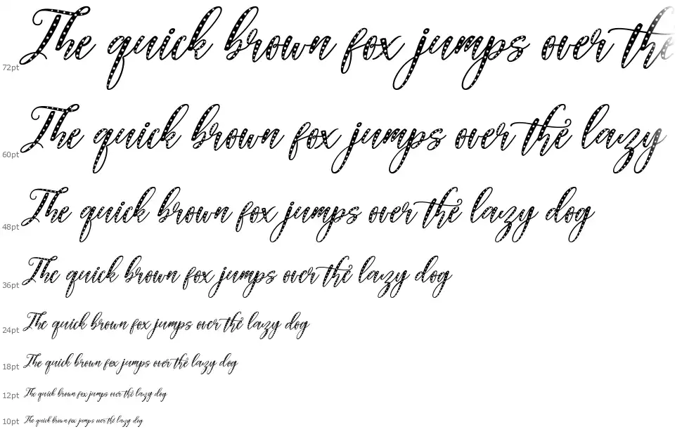 Autumn Elegant Scriptfont waterfall