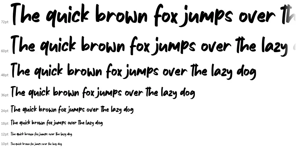 Avenus Typefont waterfall