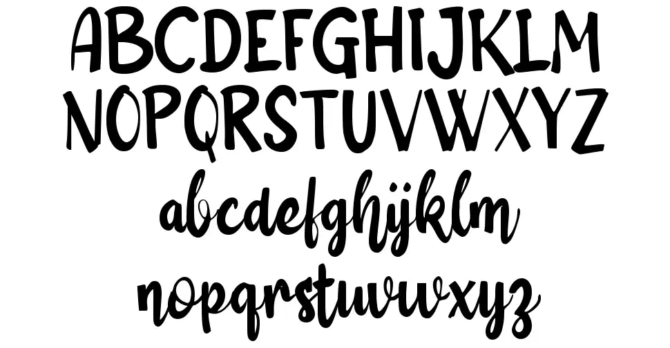 b Basic Gardeningfont specimens