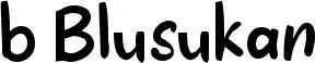b Blusukan