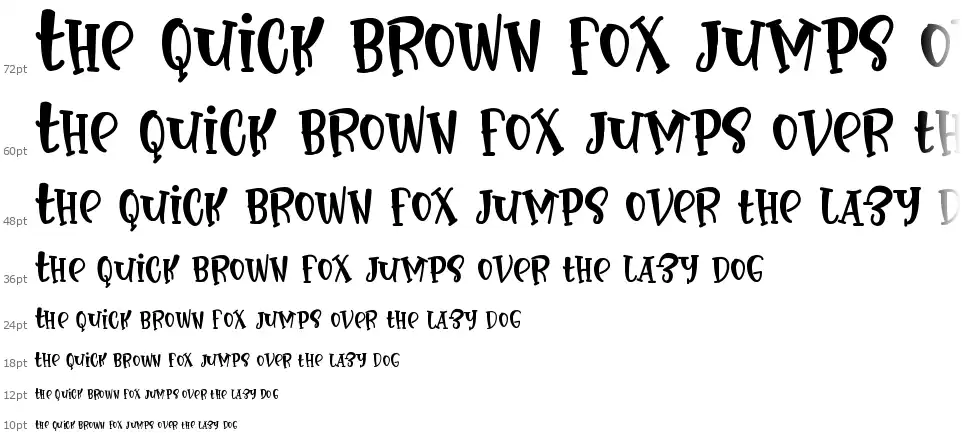 Baby Worldfont waterfall