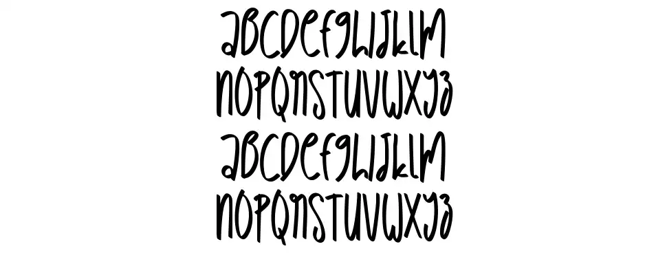 Babyfishfont specimens
