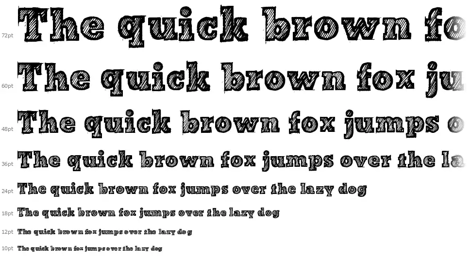 Bad Stripedfont waterfall