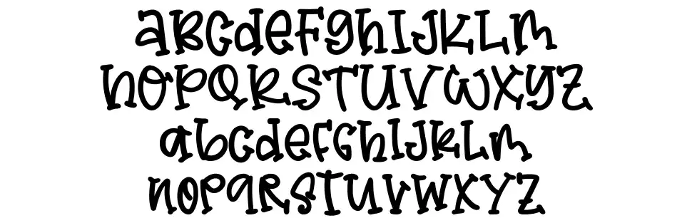 Banana Breadfont specimens