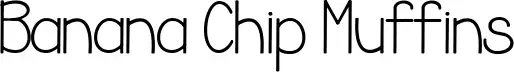 Banana Chip Muffins