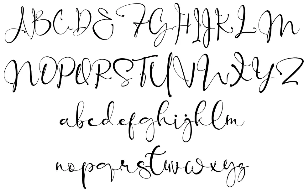 Banggarfont specimens