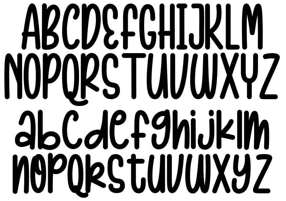 Barnie Kidsfont specimens