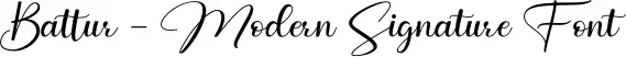 Battur - Modern Signature Font