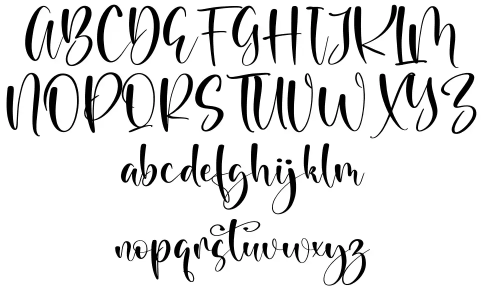 Beauty Brandfont specimens