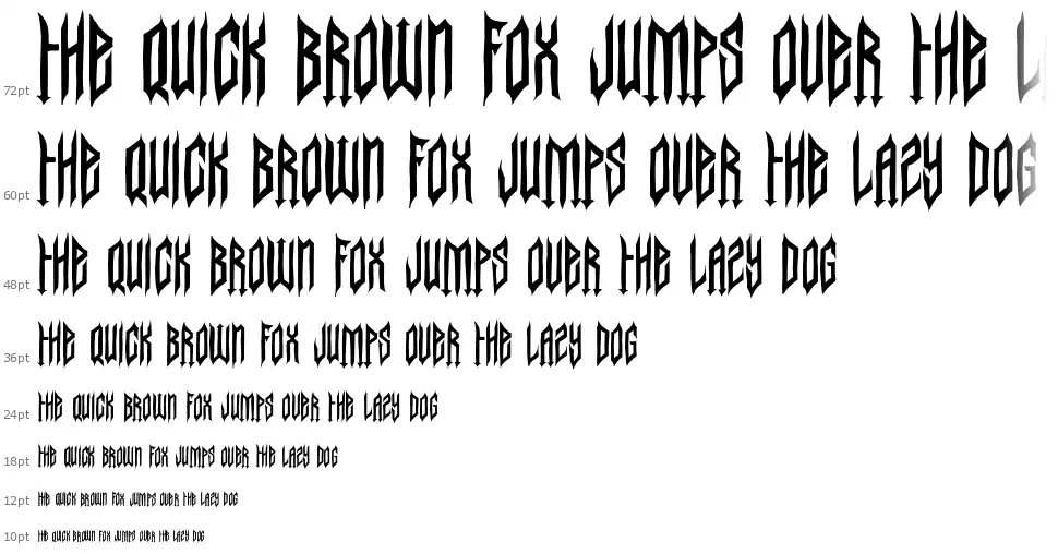 Berlin Dark Partyfont waterfall