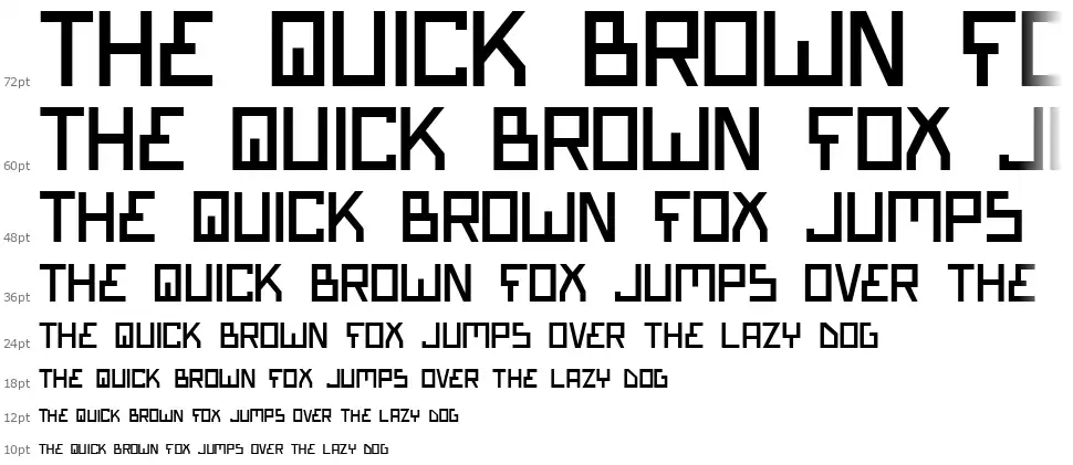Bionic Typefont waterfall