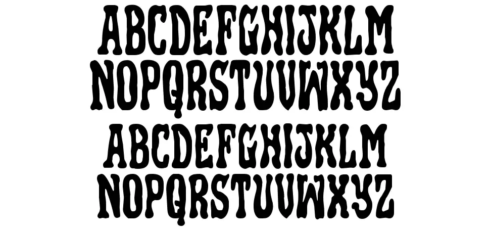 Black Gunkfont specimens