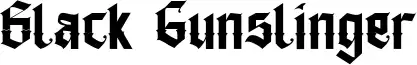 Black Gunslinger