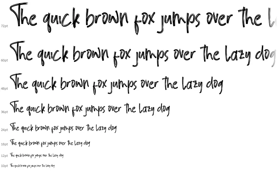 Black Paperfont waterfall