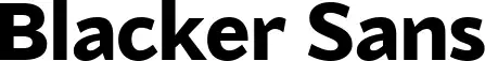 Blacker Sans