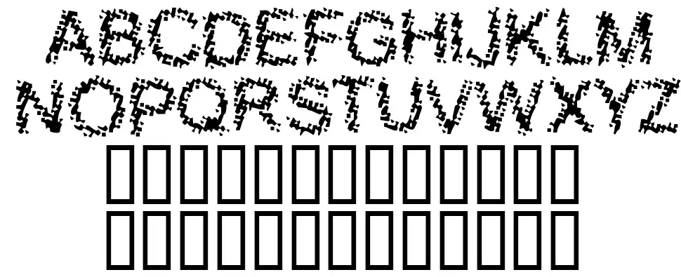 Bloody Chrapnel ?font specimens