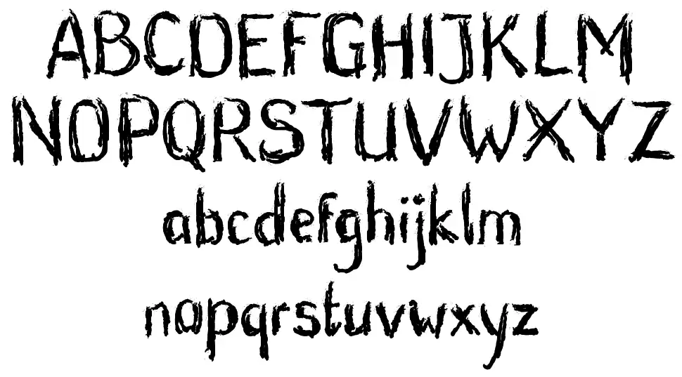 Blunt Brushfont specimens