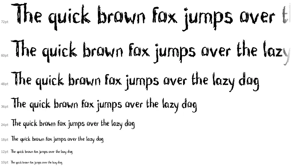 Blunt Brushfont waterfall