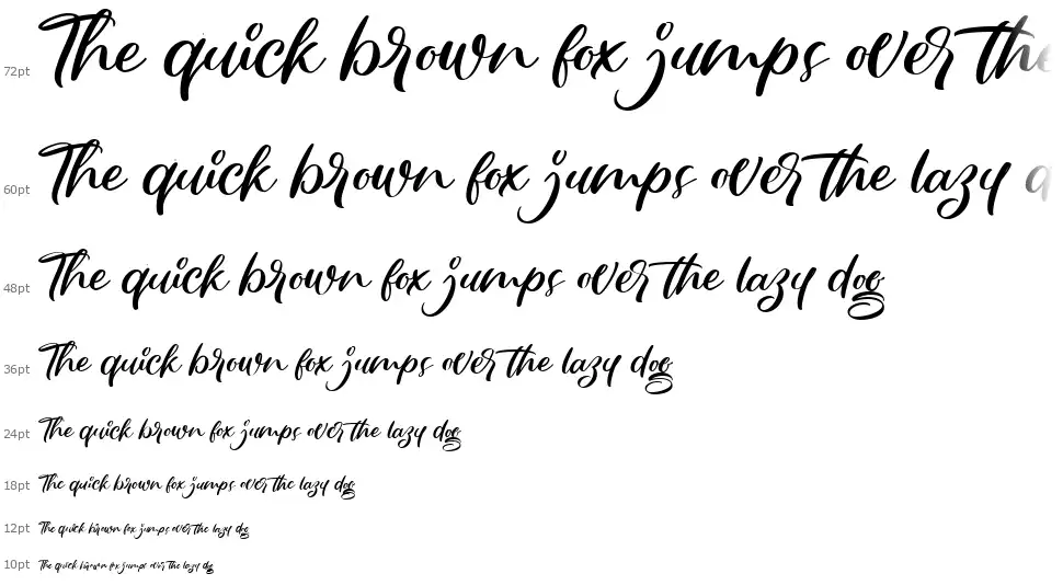 Brentley Scriptfont waterfall