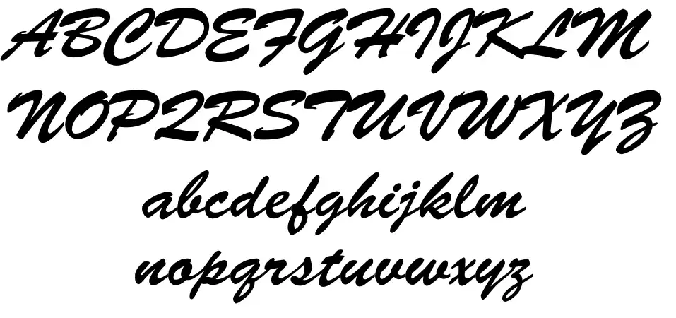 Brush Script Especímenes Brush Scriptfont specimens
