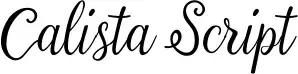 Calista Script