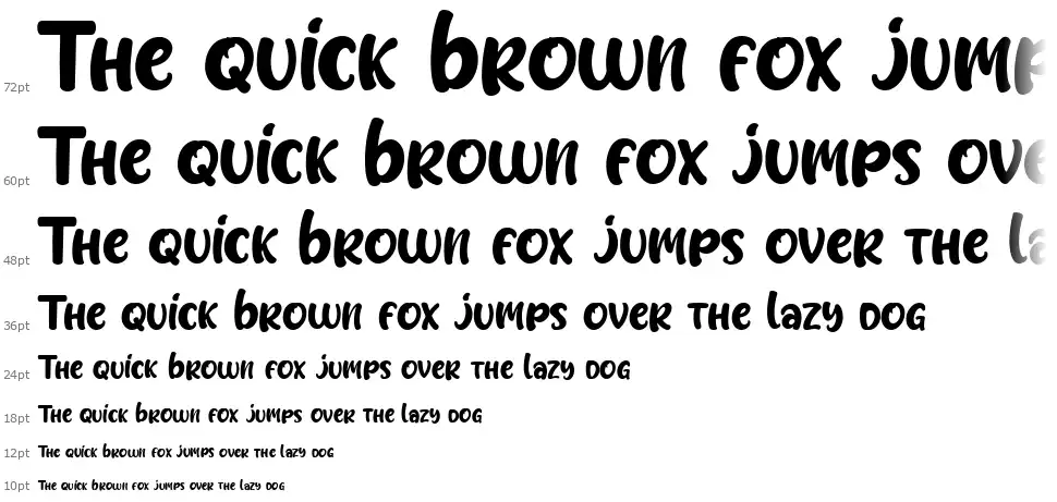 Candyfulfont waterfall