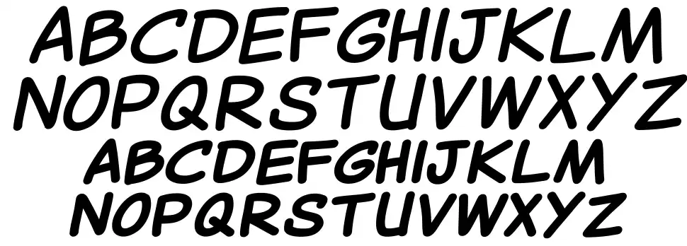 Canted Comicfont specimens