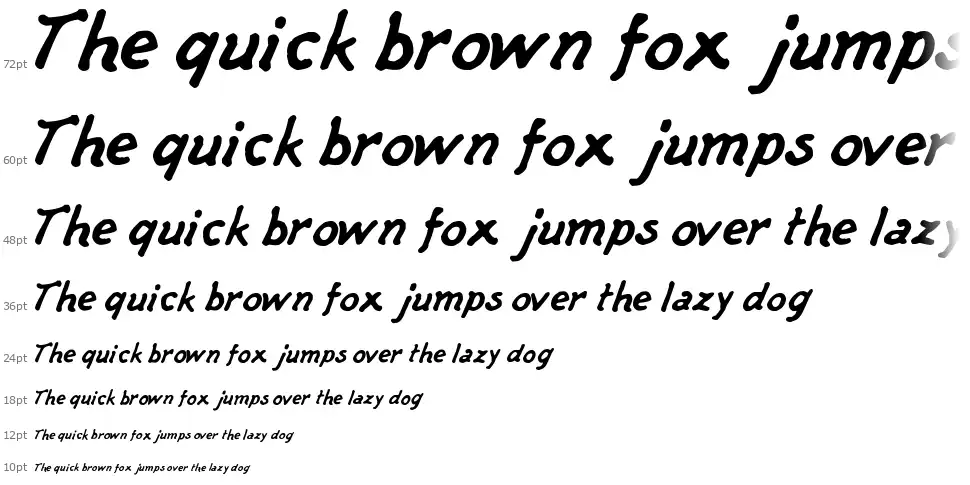 Captain's Talkfont waterfall